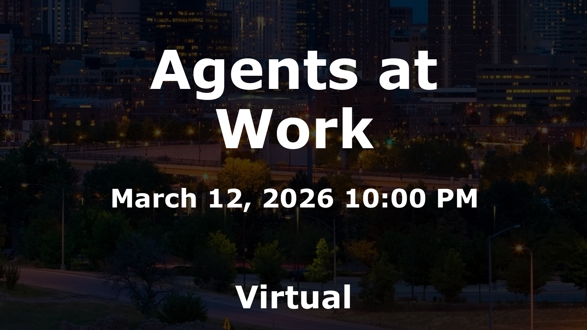 Agents at Work event image